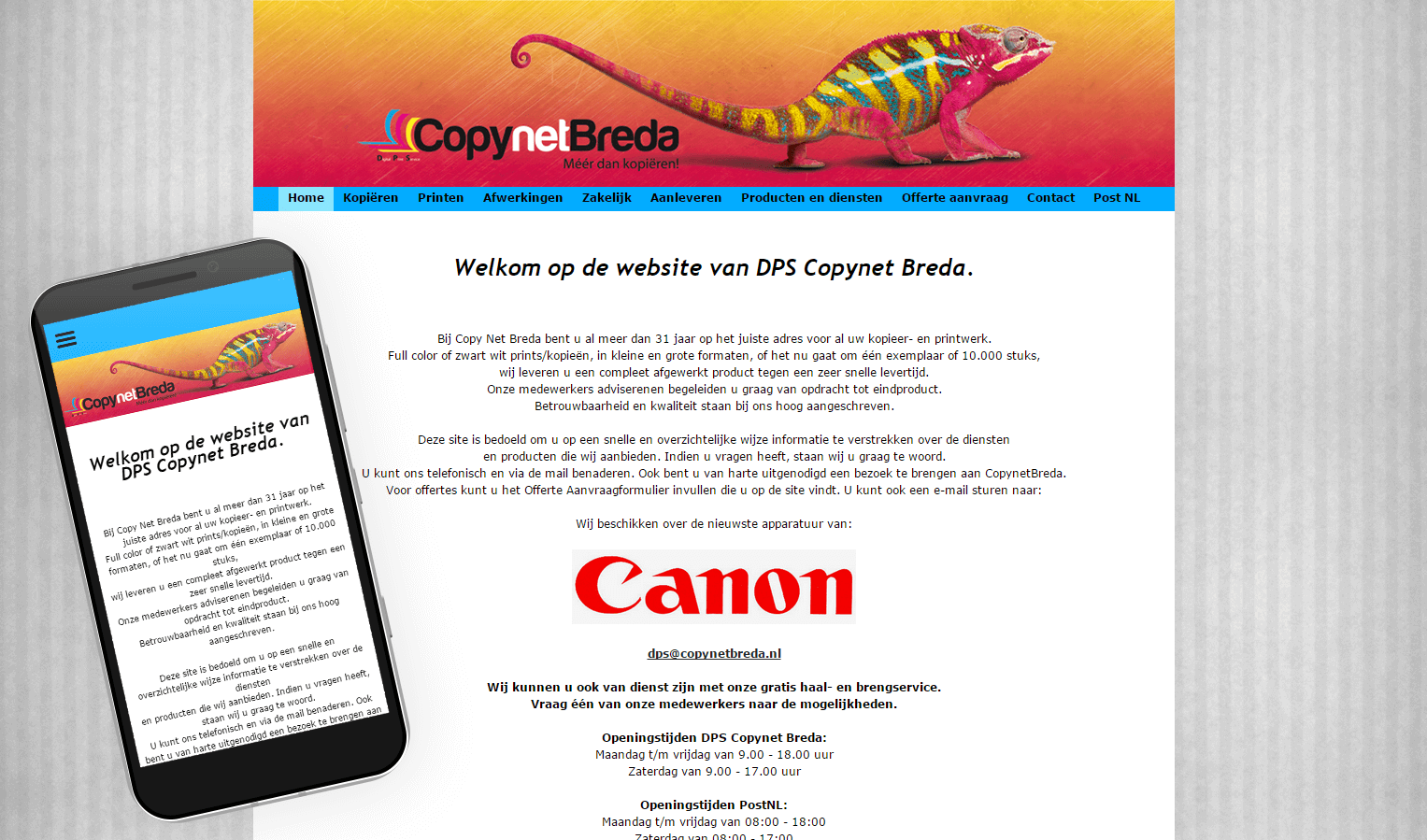 Copynet Breda website