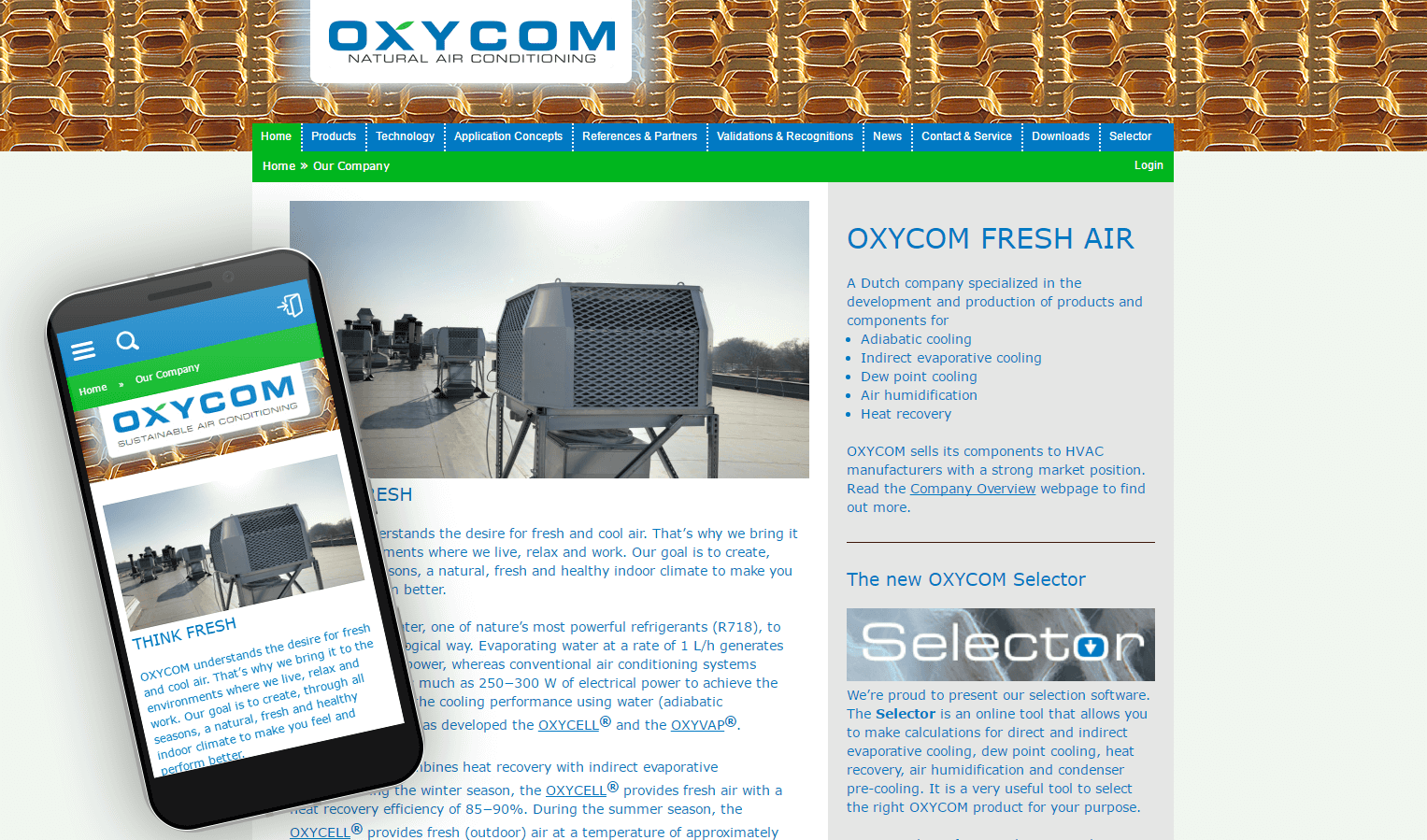 Oxycom website