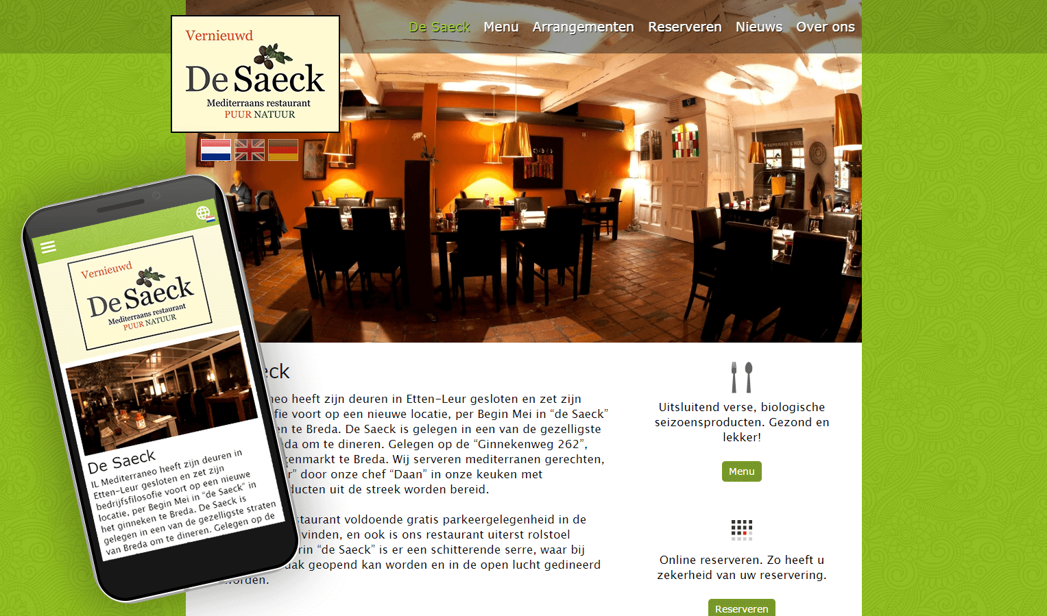 De Saeck website
