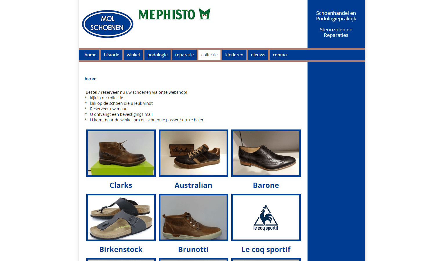 Mol schoenen webshop
