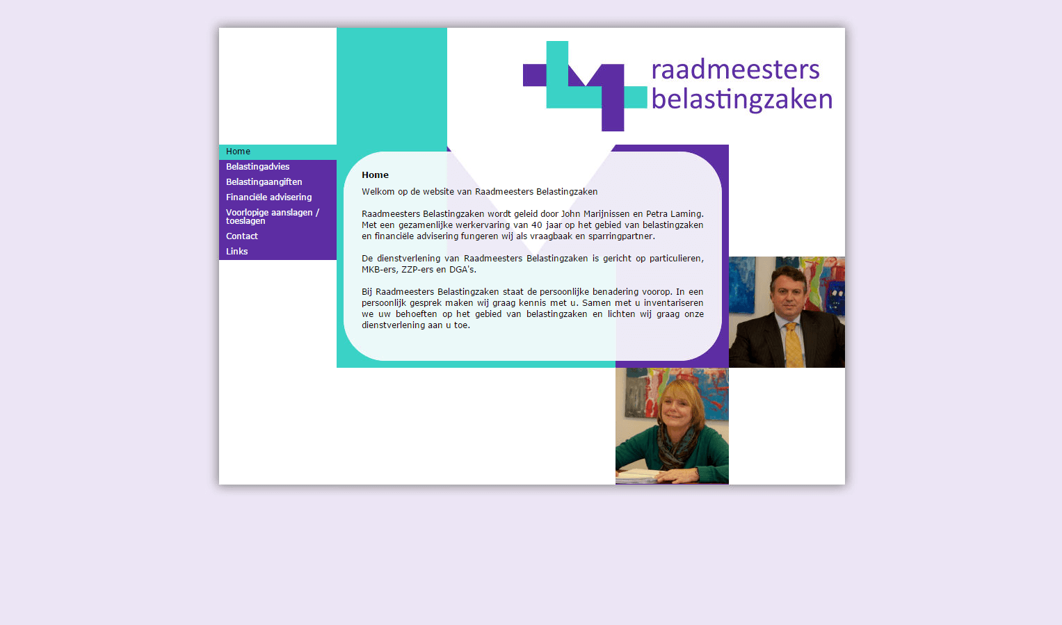 Raadmeesters Belastingzaken website