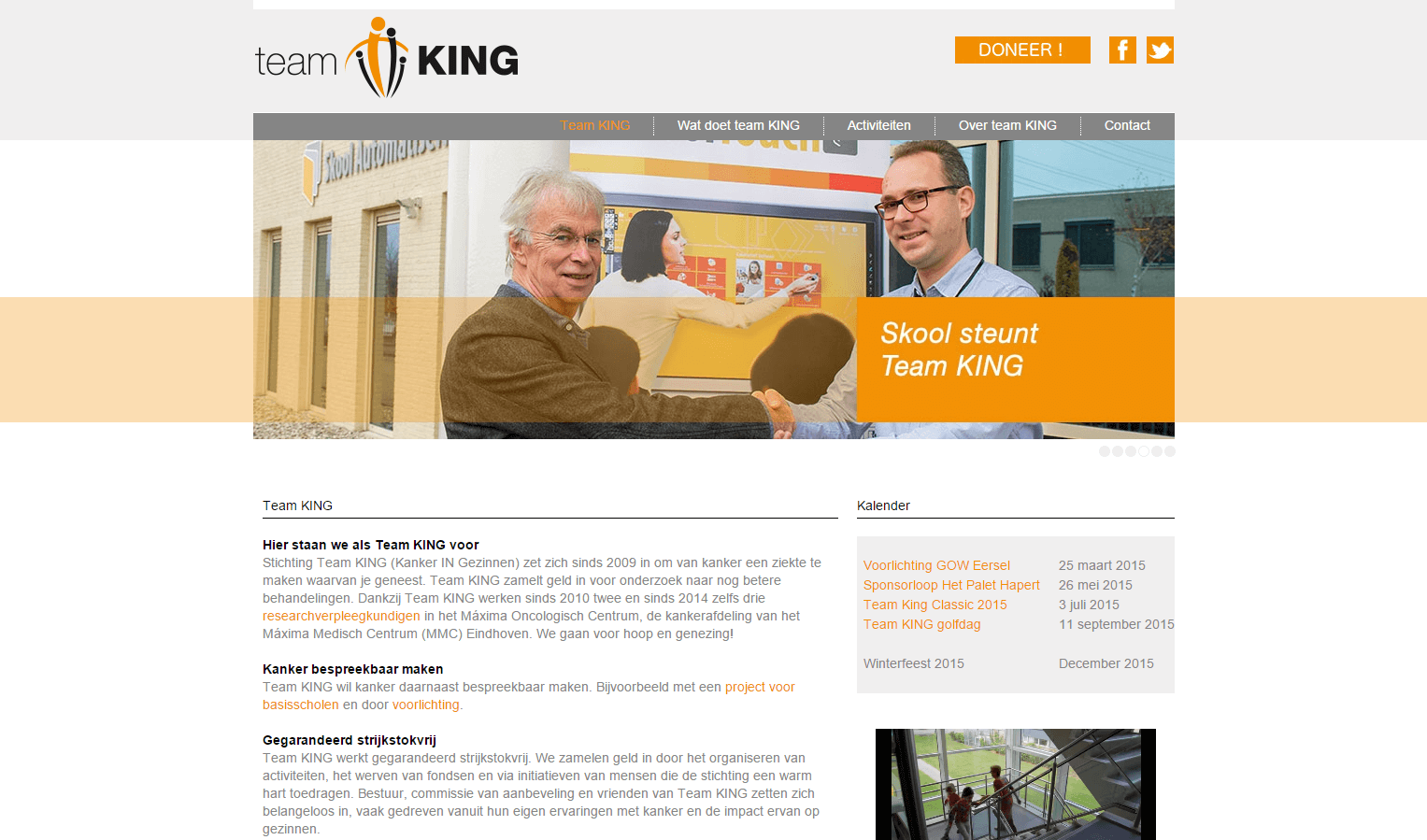 Stichting Team King website