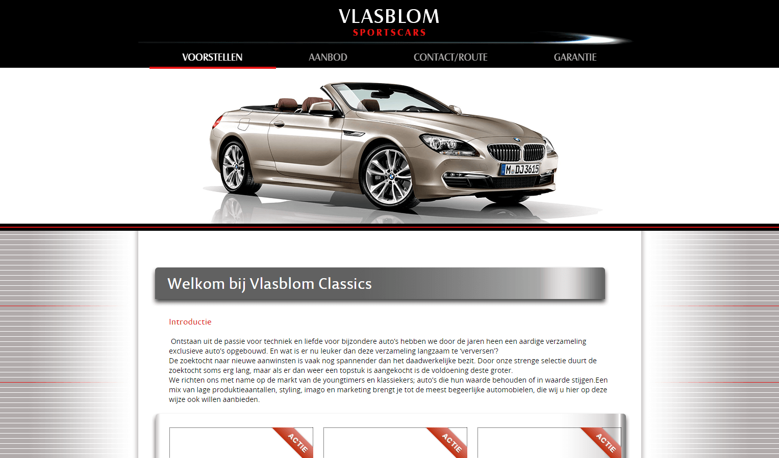 Vlasblom Sportscars website