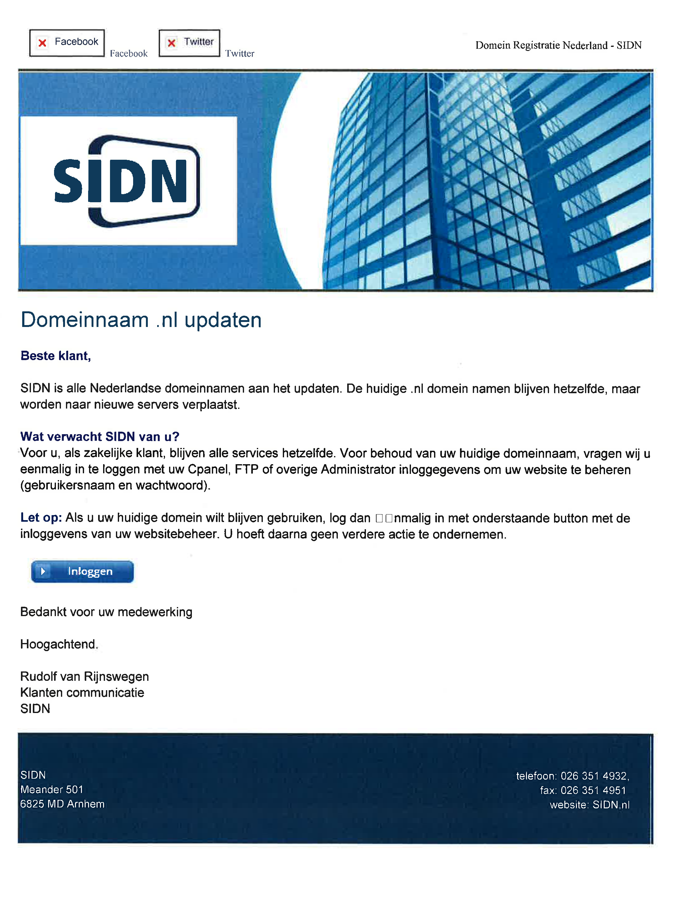 voorbeeld phishing mail