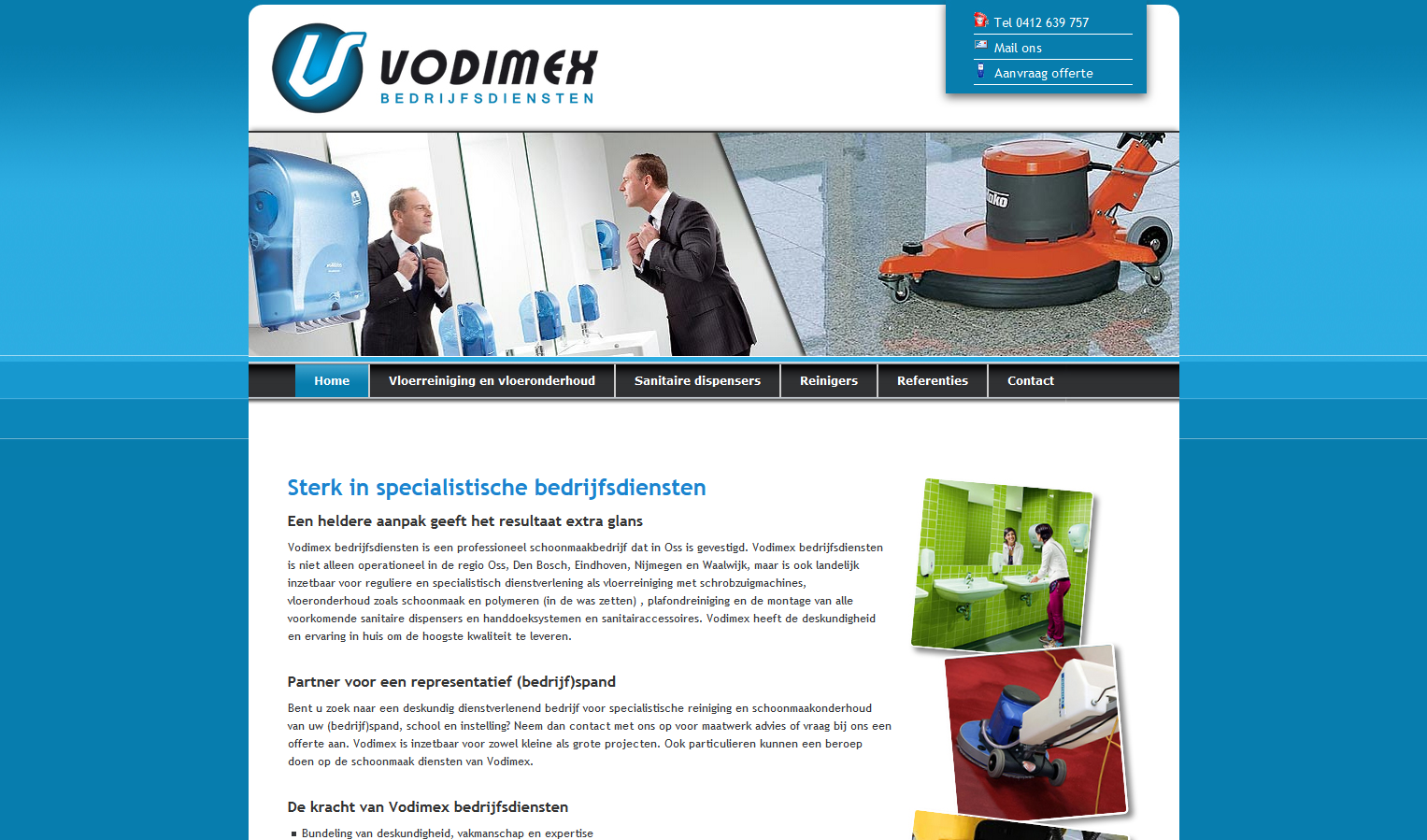Vodimex website